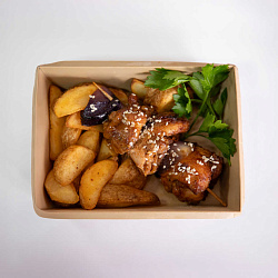 Шашлык куриный с карт. по-дерев (245г),