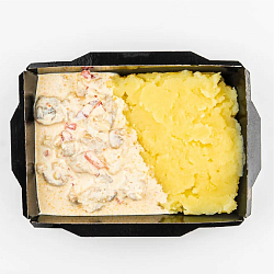 Куриное филе по-строгановски с карт.пюре (275г),125/150