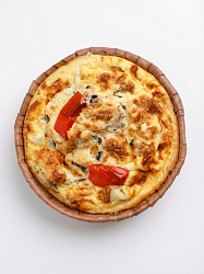 Киш Лорен с курицей и грибами 