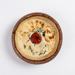 Киш Лорен с брокколи и красной рыбой 